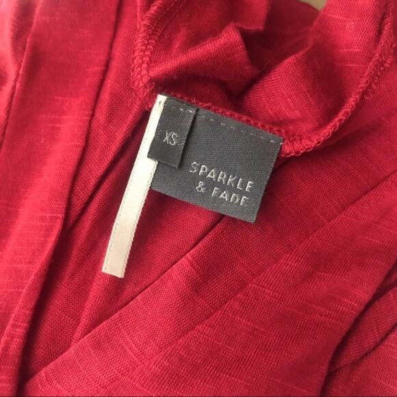 Urban Outfitters Sparkle & Fade Red Button Up Cardigan - Picture 7 of 8